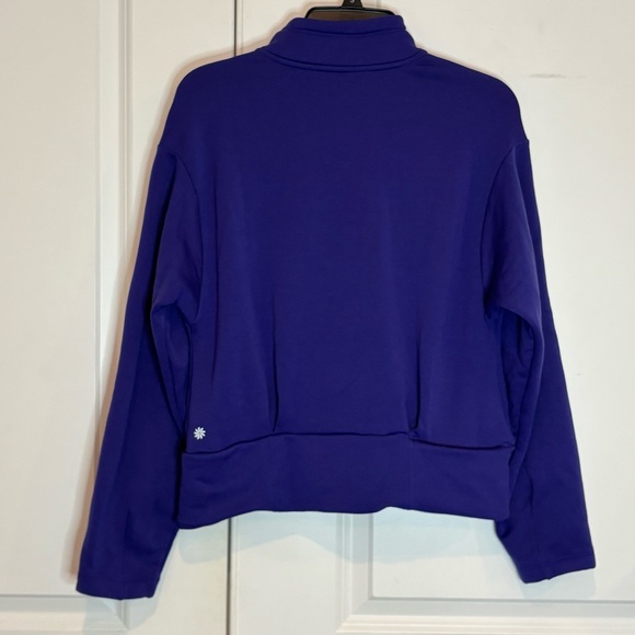 Athleta Altitude Polartec Half Zip Pullover Sweatshirt Noble Blue Purple S - Picture 7 of 13